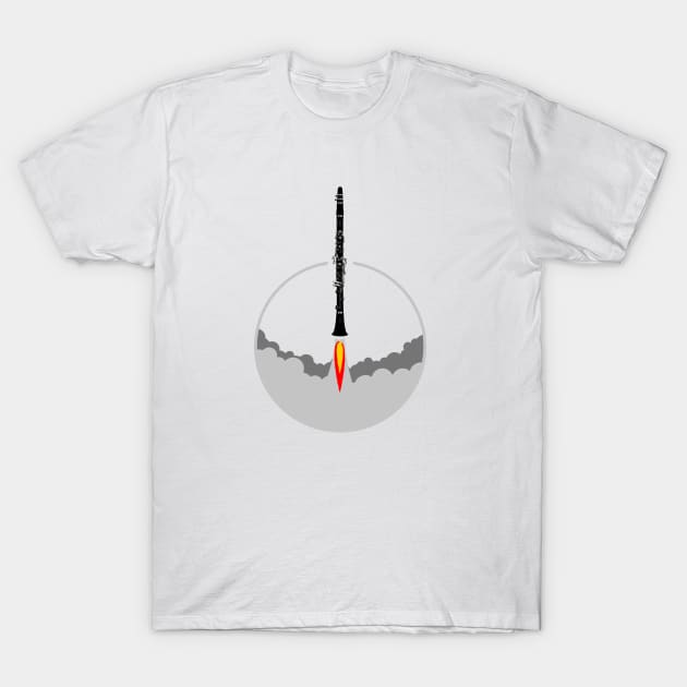 clarinet rocket T-Shirt by vivalarevolucio